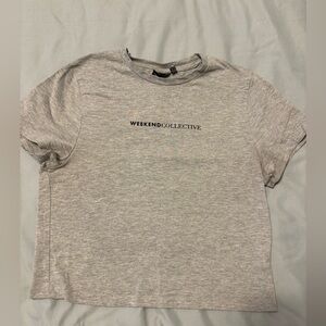 Women's Short Sleeve Tee in Light Gray